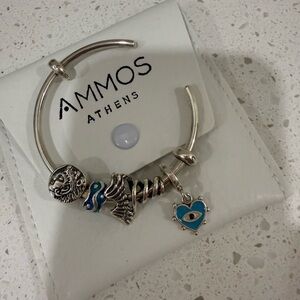 ANMOS Athens Silver Charm Bracelet